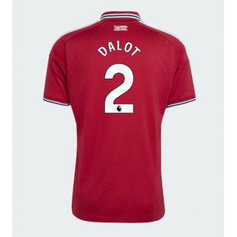 Manchester United Diogo Dalot #2 Maglia Gara Casa Repliche 2026-27 Maniche Corte